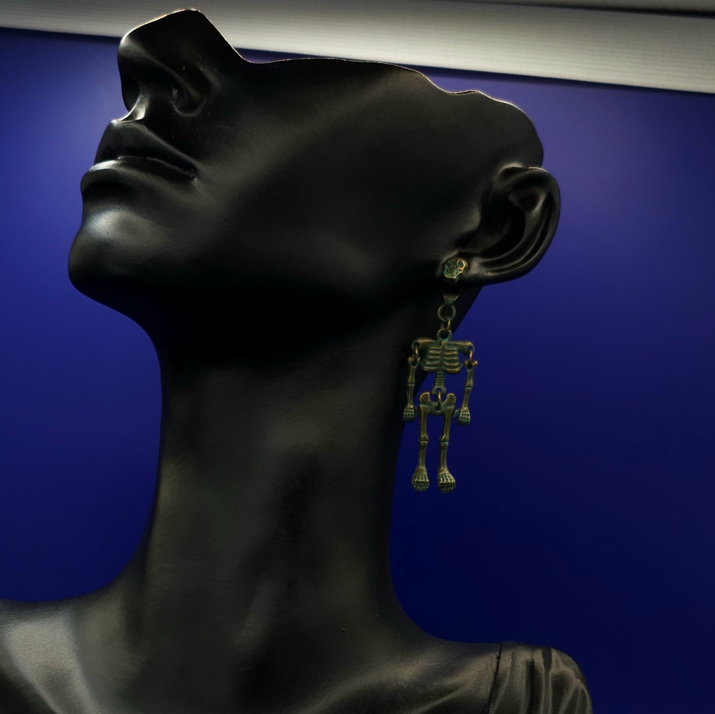 Bare Beauty Earrings - Gothic, Skeleton Jewelry, Grunge Halloween Ear Accessories