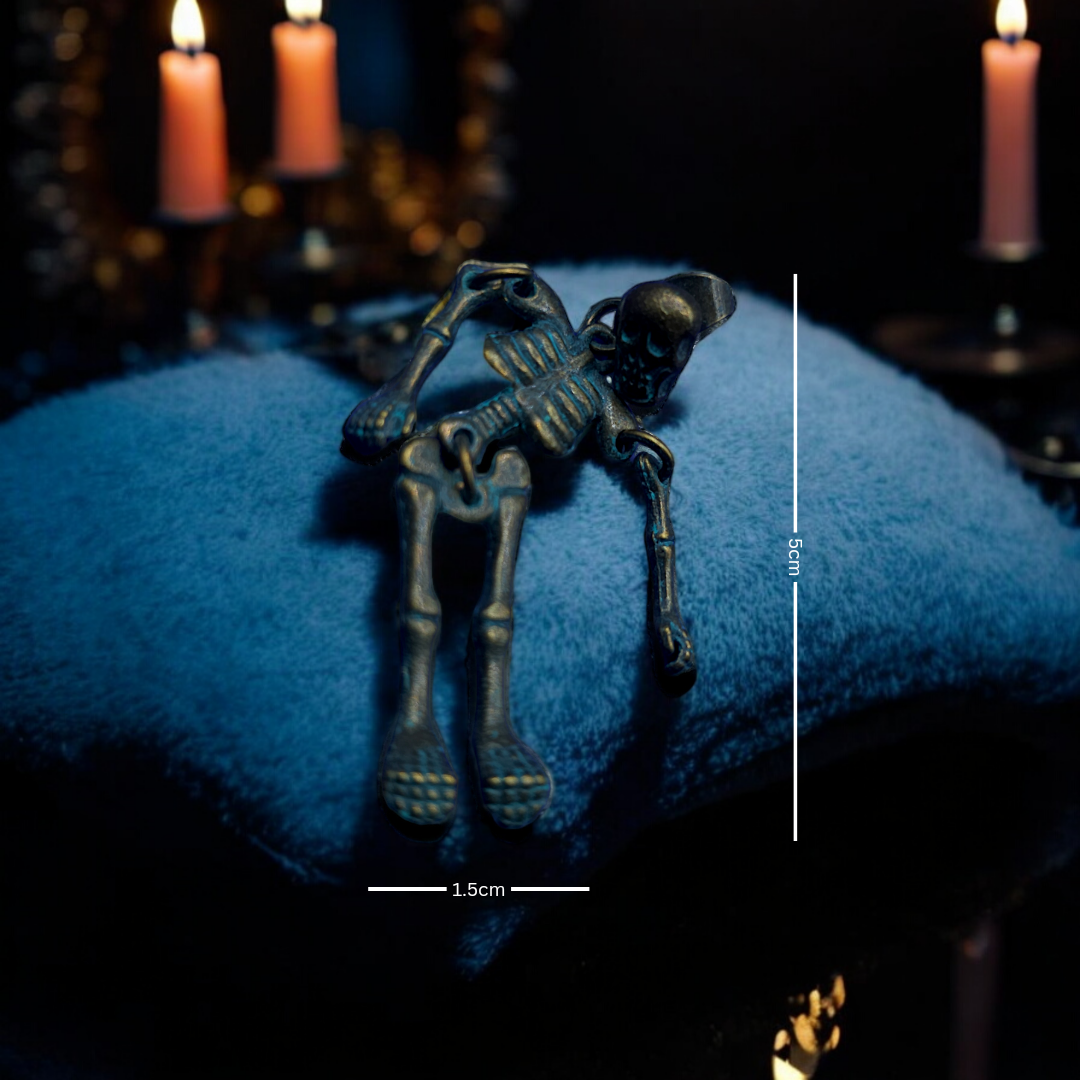 Bare Beauty Earrings - Gothic, Skeleton Jewelry, Grunge Halloween Ear Accessories