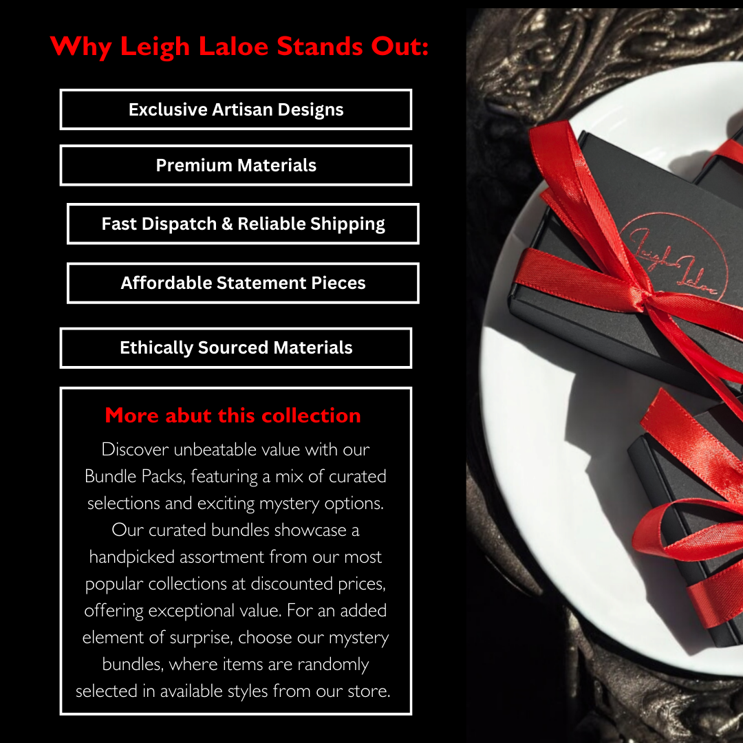 Wicked Wonder Mystery Jewelry Trio Set - Grunge Statement Bundle Package, Gothic Earring Gift Collection, Funky Skull Accessory Present Pack