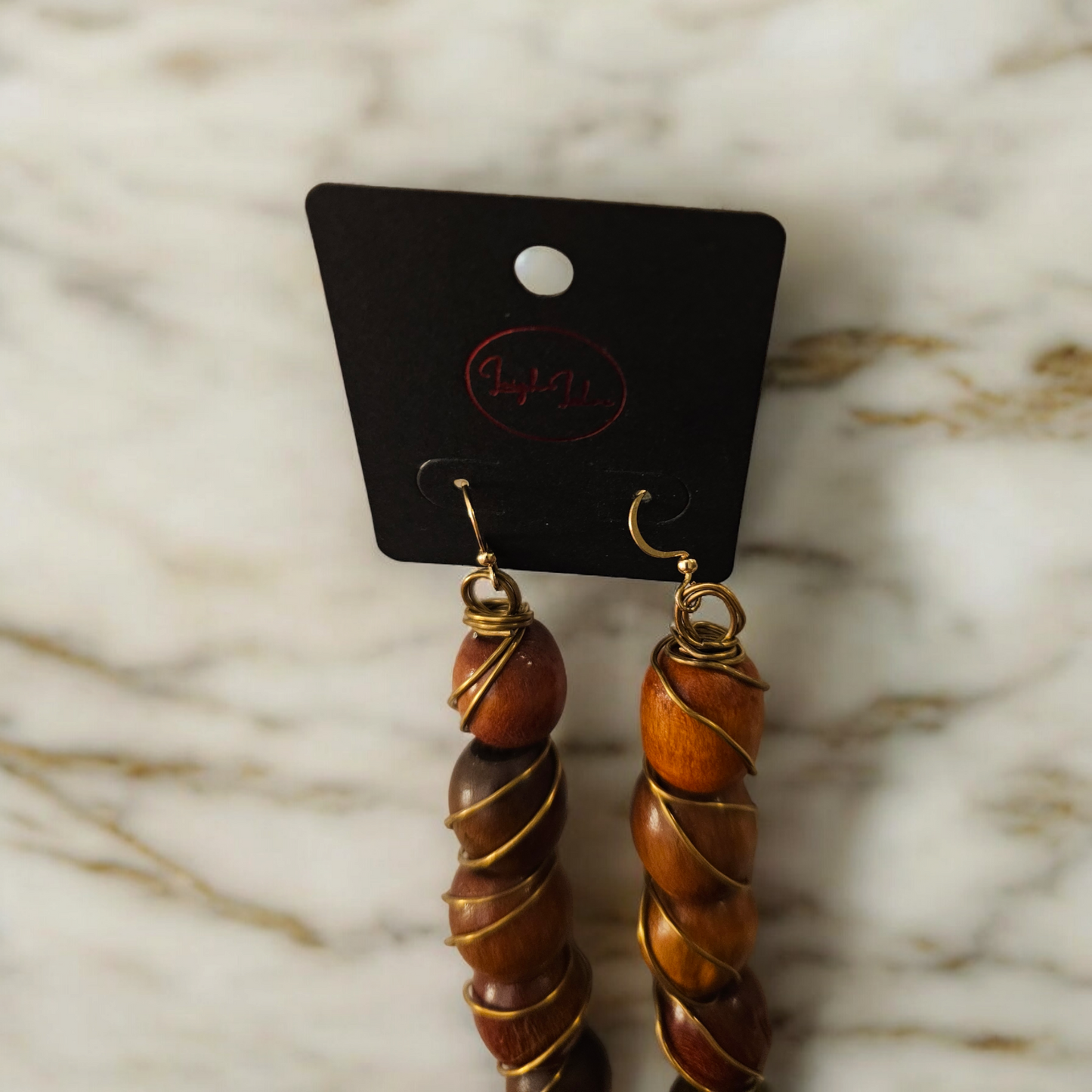 Maple Mambo Wooden Earrings - Handmade Rustic Jewelry, Natural Cozy Autumn Ear Accessories