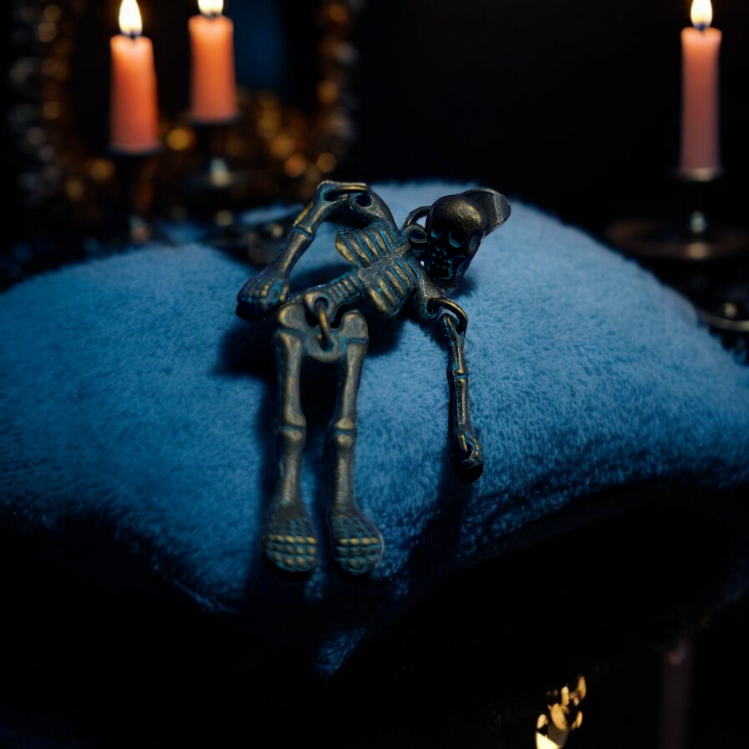 Bare Beauty Earrings - Gothic, Skeleton Jewelry, Grunge Halloween Ear Accessories