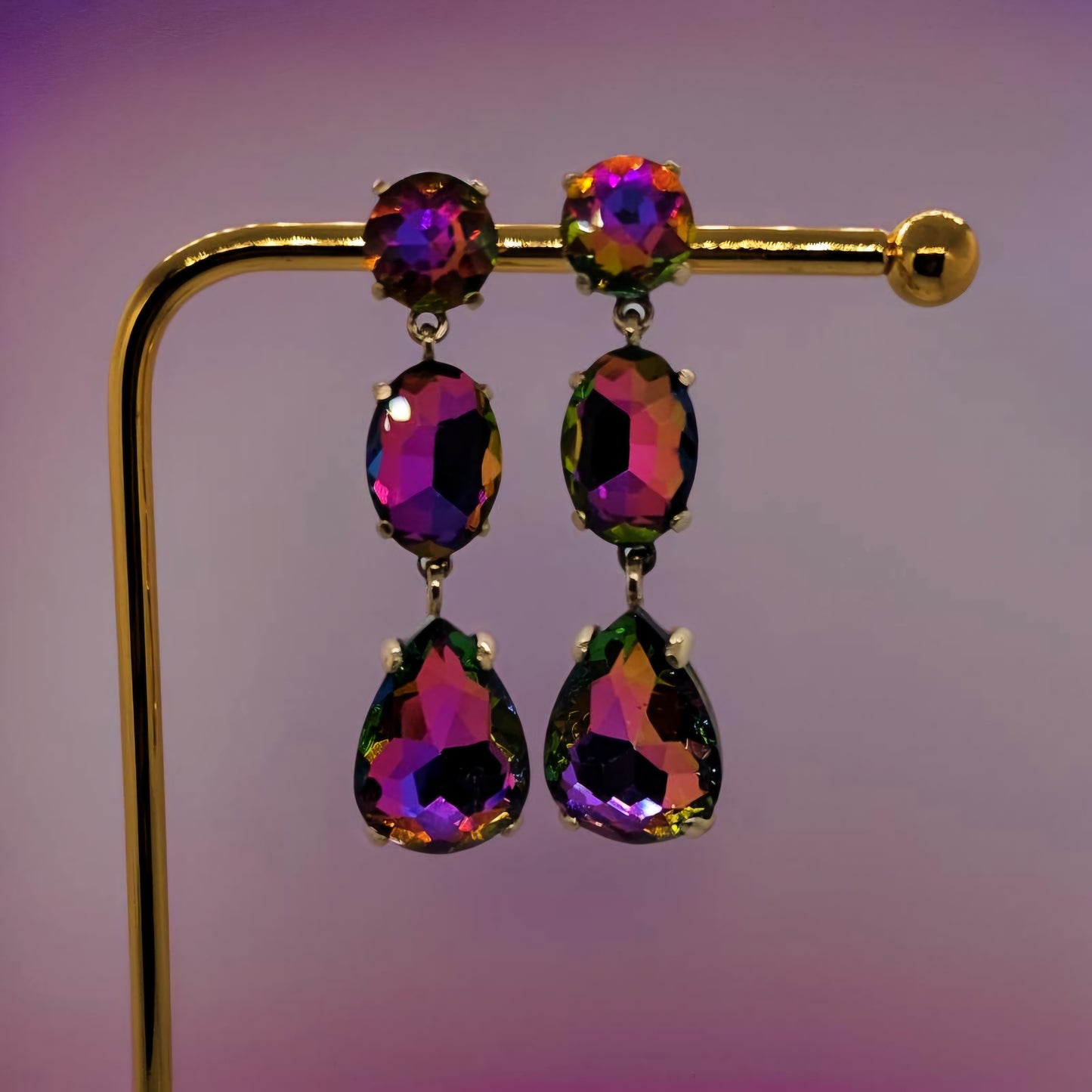 Modern Empress Crystal Earrings