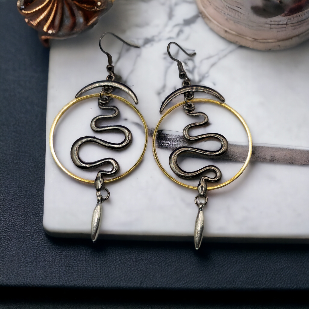 Circle of Medusa Earrings