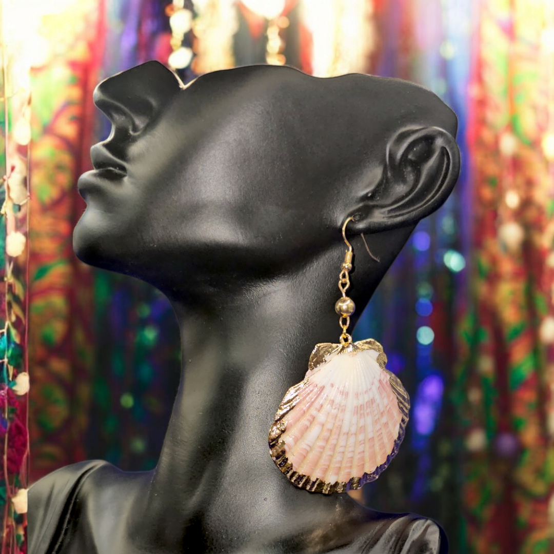 What a Calamity Earrings - Bohemian Shell Jewelry, Beach Holiday Ear Accessories