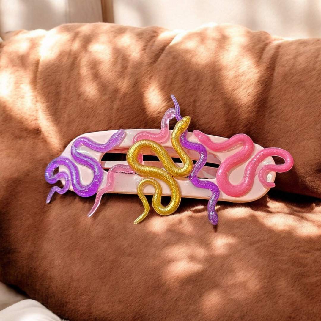 Medusa Magic Hair Clip -  Pastel Gothic Barette, Whimsical Alternative Head Clasp