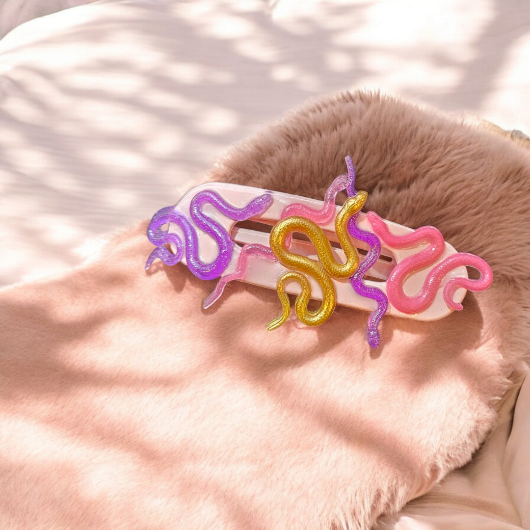 Medusa Magic Hair Clip -  Pastel Gothic Barette, Whimsical Alternative Head Clasp